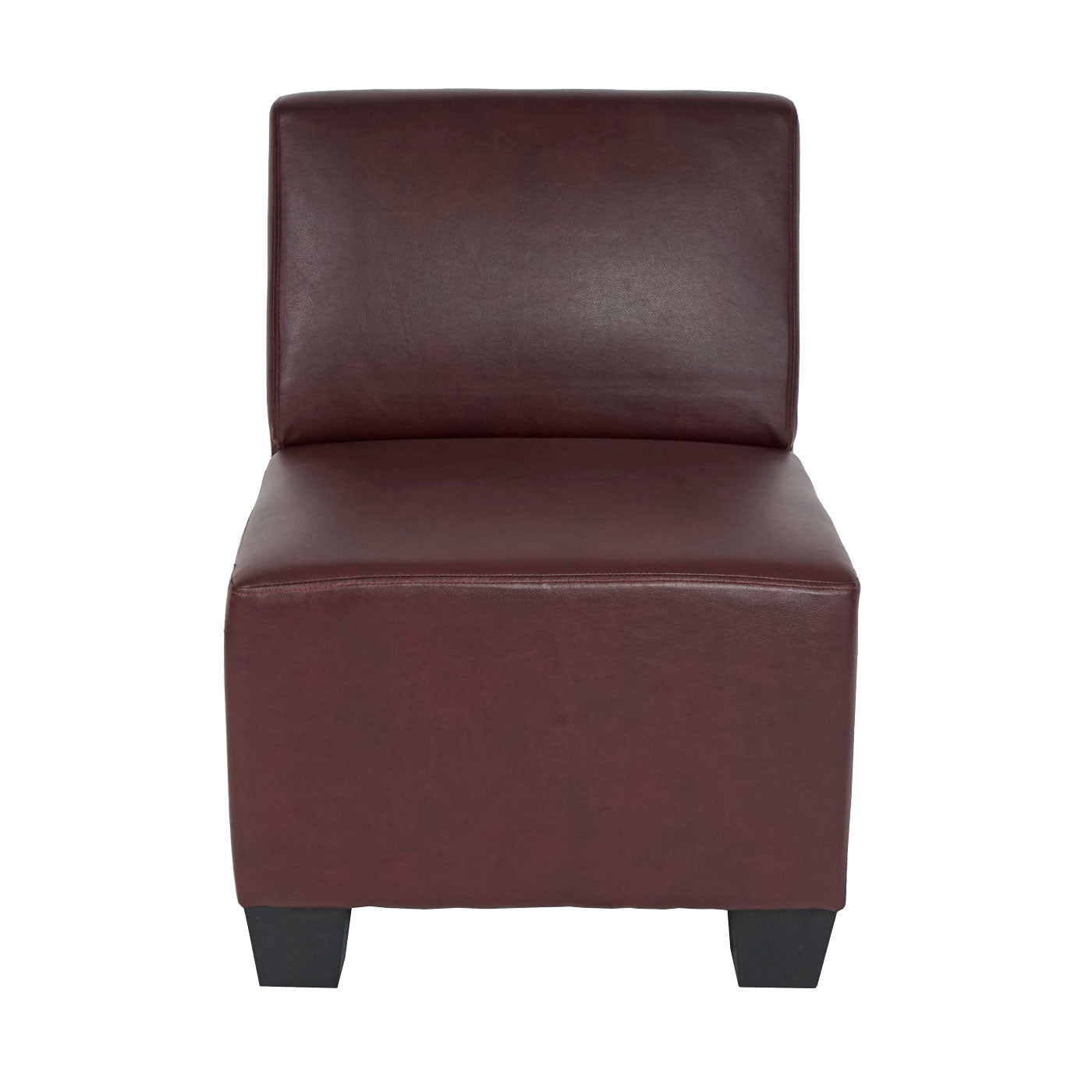 Cosmo Casa - 4-zitsbank - Modulair ontwerp - Kunstleer - Roodbruin