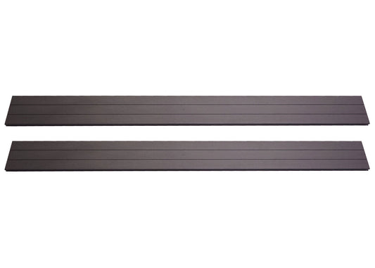 Cosmo Casa - Set van 4 Lamellen voor WPC Privacyscherm Sarthe - Windbeschermingsplanken - WPC - Antraciet - ca. 1 m² - 180 cm