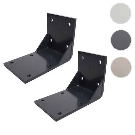 Cosmo Casa - Set van 2 Plafondadapters - Cassettescherm - Plafondmontagebeugeladapter - Antraciet