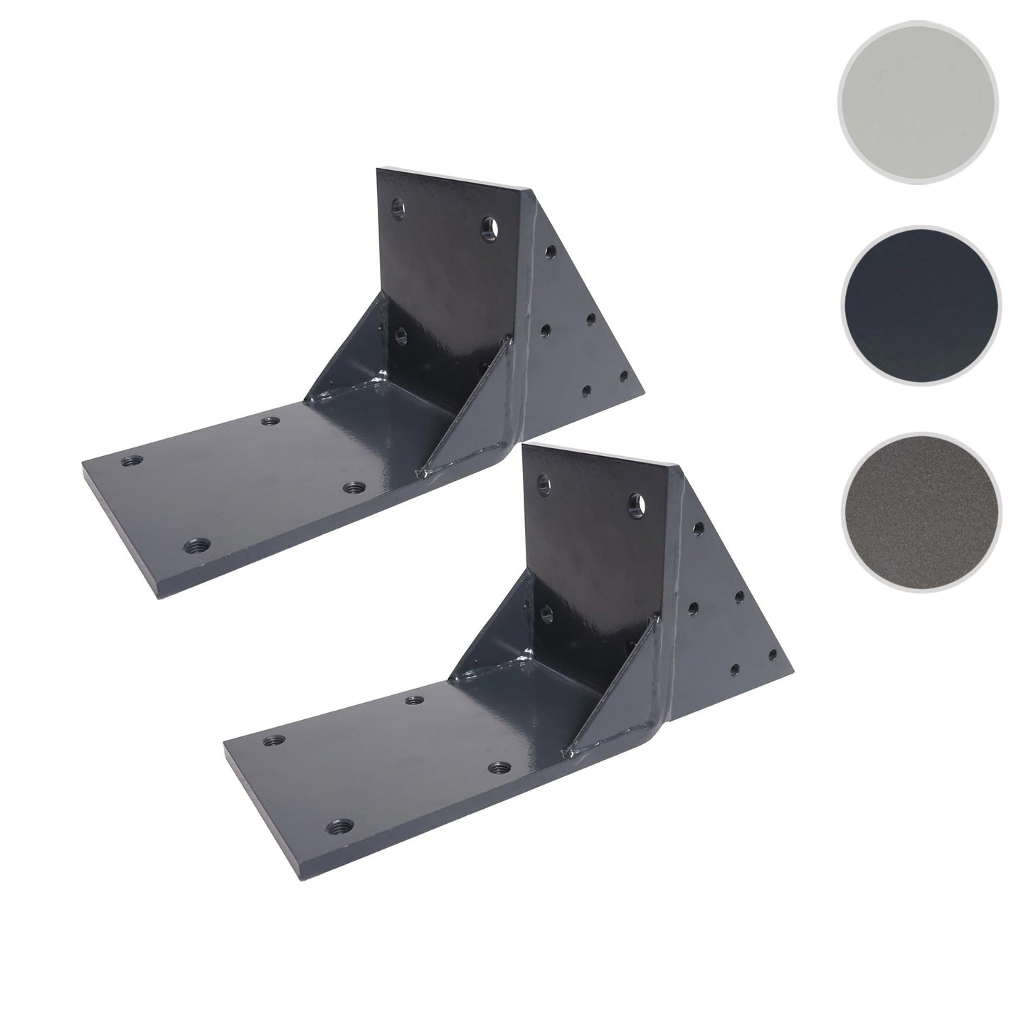 Cosmo Casa - Set van 2 Dakspantadapters - Cassetteluifel - Dakspantbeugeladapter - Antraciet