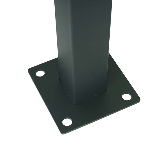 Cosmo Casa - Vuilnisbakopslag - Frame - Metaal - Antraciet - 150×325×85 cm