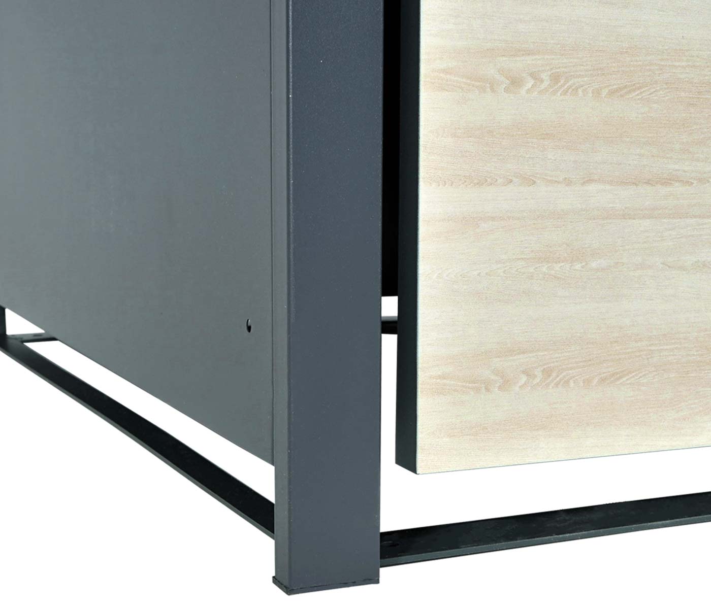 Cosmo Casa - Set van 4 Vuilnisbakbekleding - Uitbreidbaar - Metaal - Beukenhoutlook - Lichtbruin