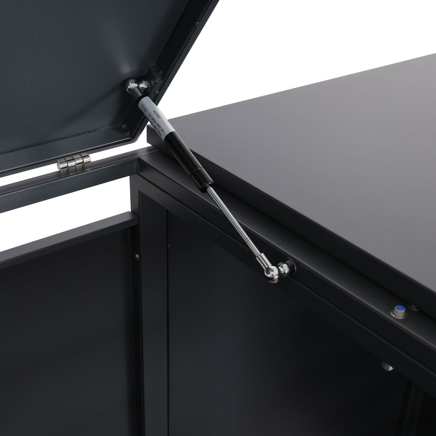 Cosmo Casa - XL Afvalcontainerhoes - Afvalcontainerdoos - Metaal - Antraciet & Goud - 118 kg