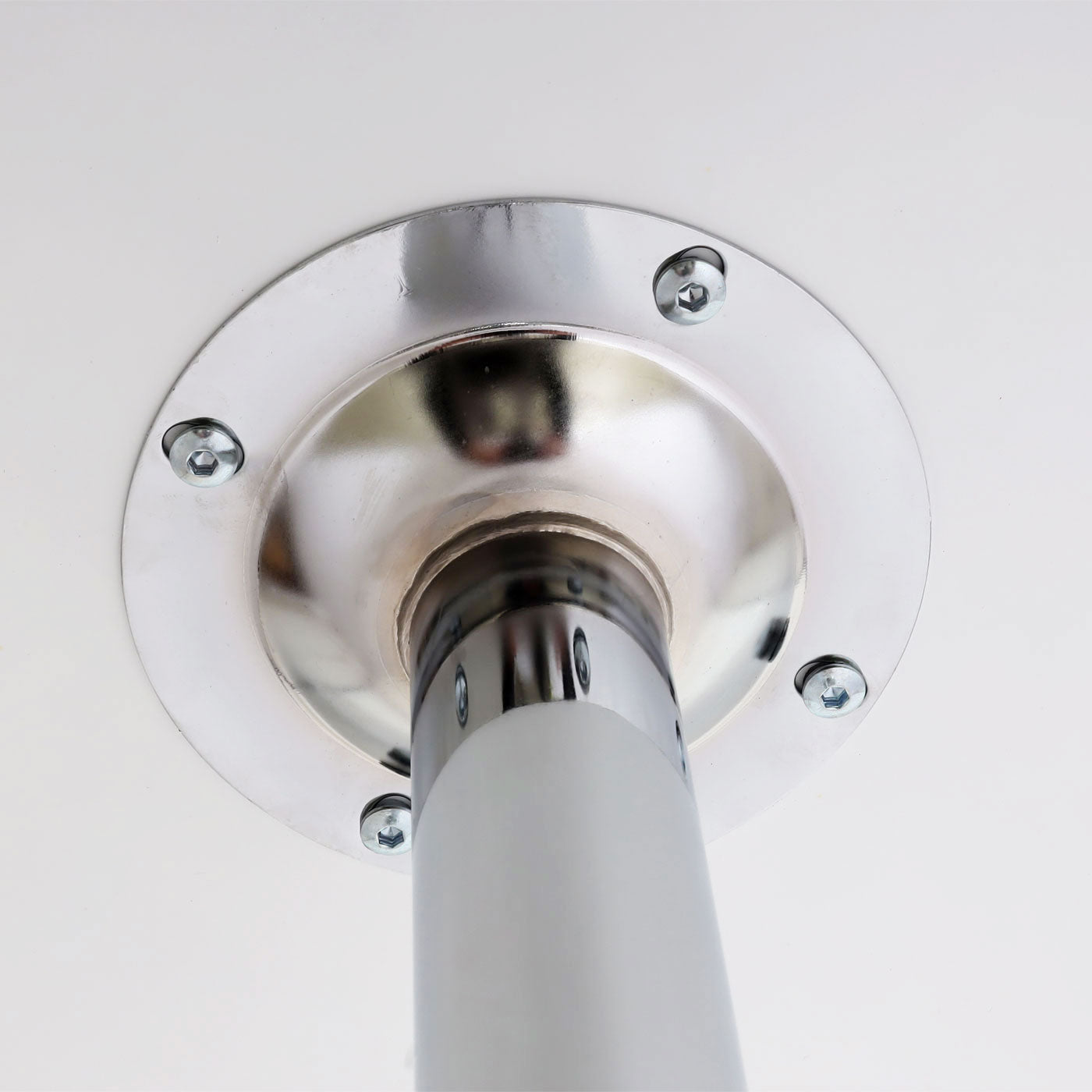 Cosmo Casa - Bartafel - Bistrotafel - Ontvangsttafel - Bari met Voetsteun - 60 cm - Wit