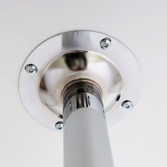 Cosmo Casa - Bartafel - Bistrotafel - Ontvangsttafel - Bari met Voetsteun - 60 cm - Wit