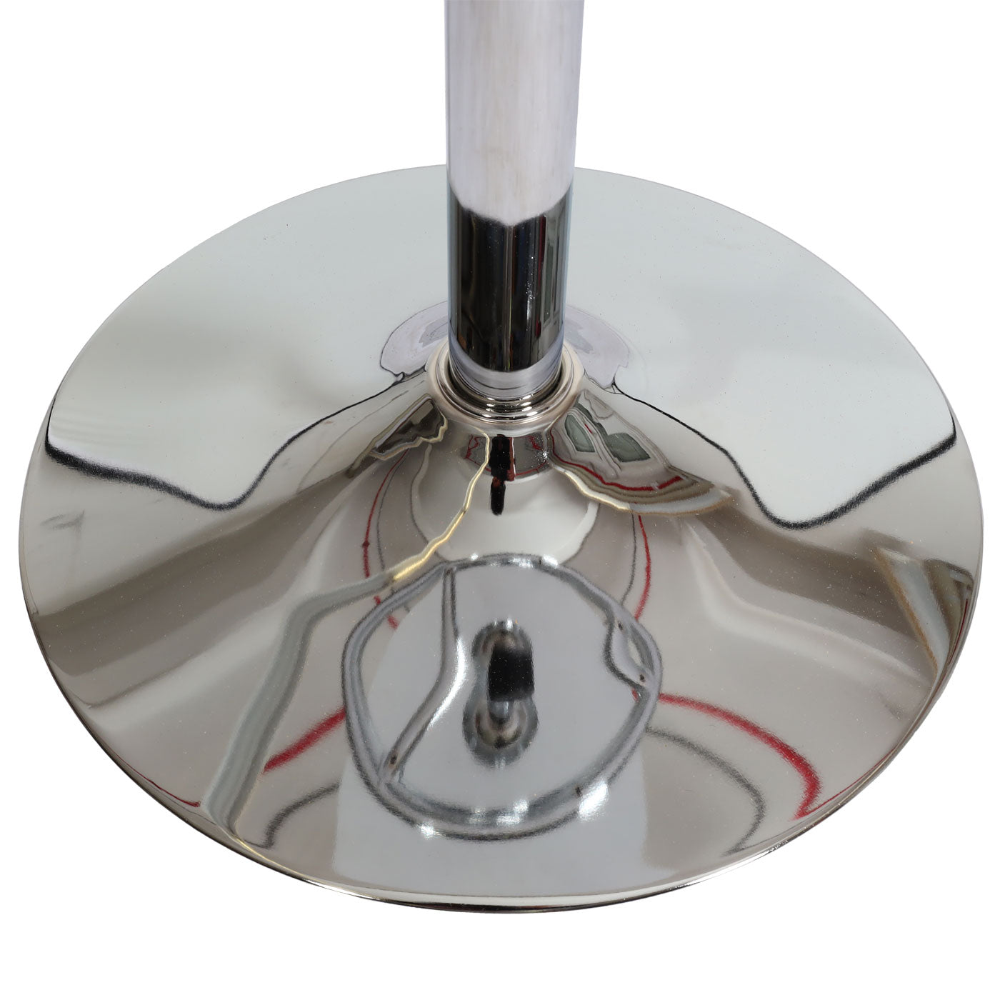 Cosmo Casa - Bartafel - Bistrotafel - Ontvangsttafel - Bari met Voetsteun - 60 cm - Wit