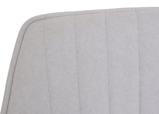 Cosmo Casa - Set van 6 Eetkamerstoelen - Draaibaar - Textiel - Crème-Beige