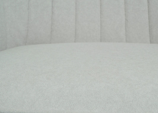 Cosmo Casa - Set van 6 Eetkamerstoelen - Draaibaar - Textiel - Crème-Beige