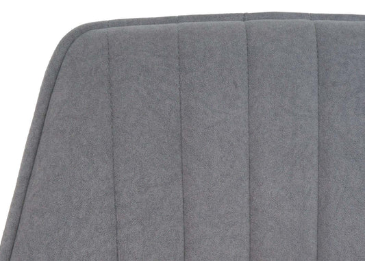 Cosmo Casa - Set van 6 Eetkamerstoelen - Draaibaar - Textiel - Lichtgrijs