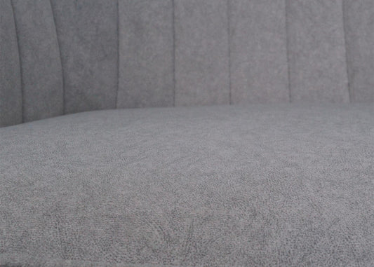 Cosmo Casa - Set van 6 Eetkamerstoelen - Draaibaar - Textiel - Lichtgrijs