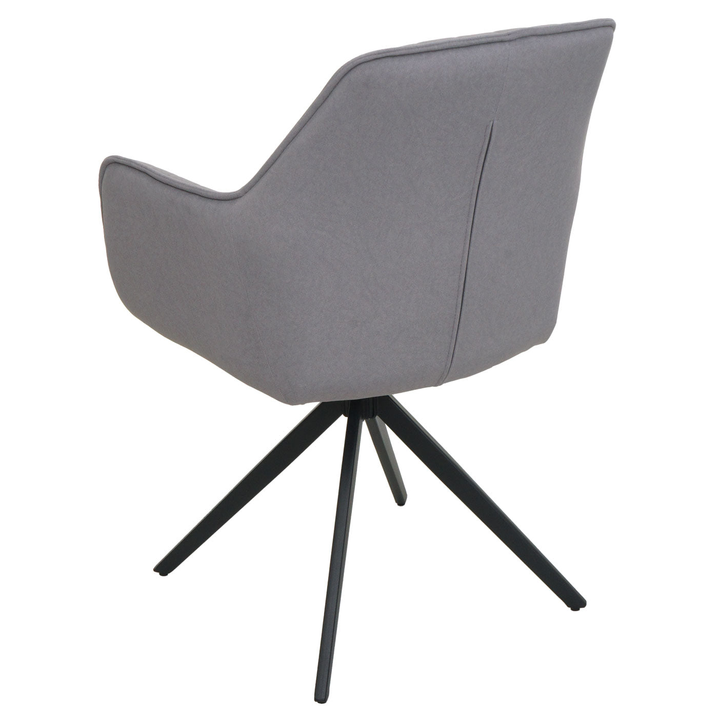 Cosmo Casa - Set van 6 Eetkamerstoelen - Draaibaar - Textiel - Lichtgrijs