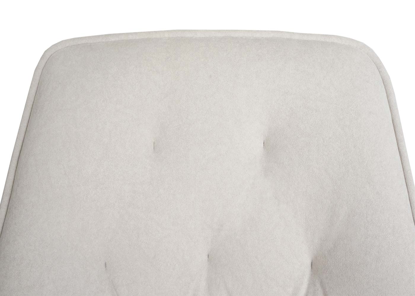 Cosmo Casa - Set van 6 Eetkamerstoelen - Gestoffeerd - Textiel - Crème-Beige