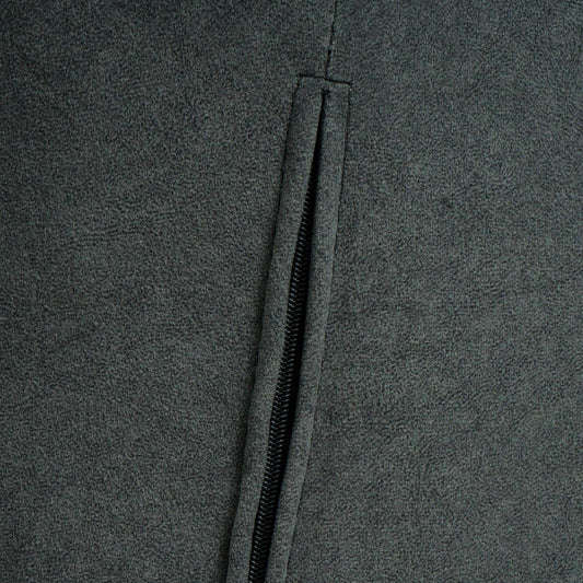 Cosmo Casa - Set van 6 Eetkamerstoelen - Gestoffeerd - Textiel - Antraciet