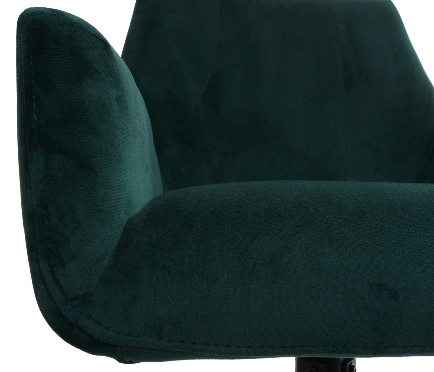 Cosmo Casa - Set van 6 Eetkamerstoelen - Armleuning - Textiel - Groen