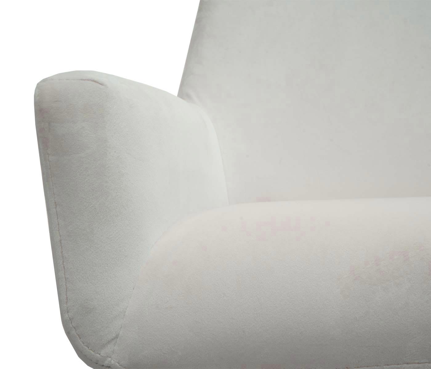 Cosmo Casa - Set van 6 Eetkamerstoelen - Armleuning - Textiel - Crème-Beige