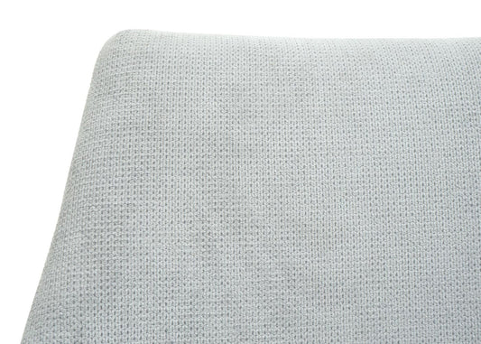 Cosmo Casa - Set van 6 Eetkamerstoelen - Combinatie - Textiel & Kunstleer - Lichtgrijs & Donkergrijs