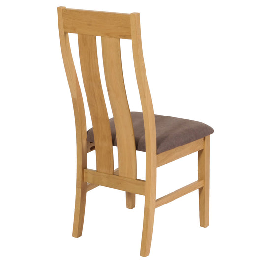 Cosmo Casa - Set van 6 Eetkamerstoelen - Keukenstoel - Fauteuil - Stoftextiel - Massief Hout - Licht Frame - Taupe