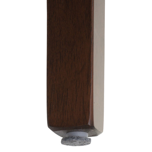 Cosmo Casa - Set van 6 Eetkamerstoelen - Keukenstoel - Gestoffeerd - Massief Hout - Donker Frame - Crème