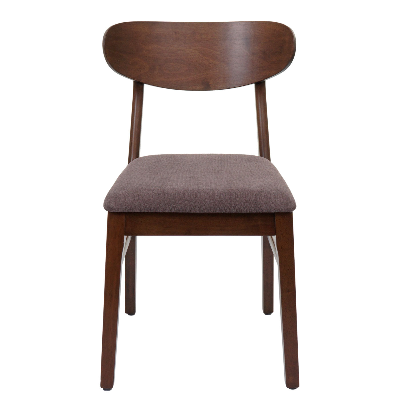 Cosmo Casa - Set van 6 Eetkamerstoelen - Keukenstoel - Gestoffeerd - Massief Hout - Donker Frame - Taupe