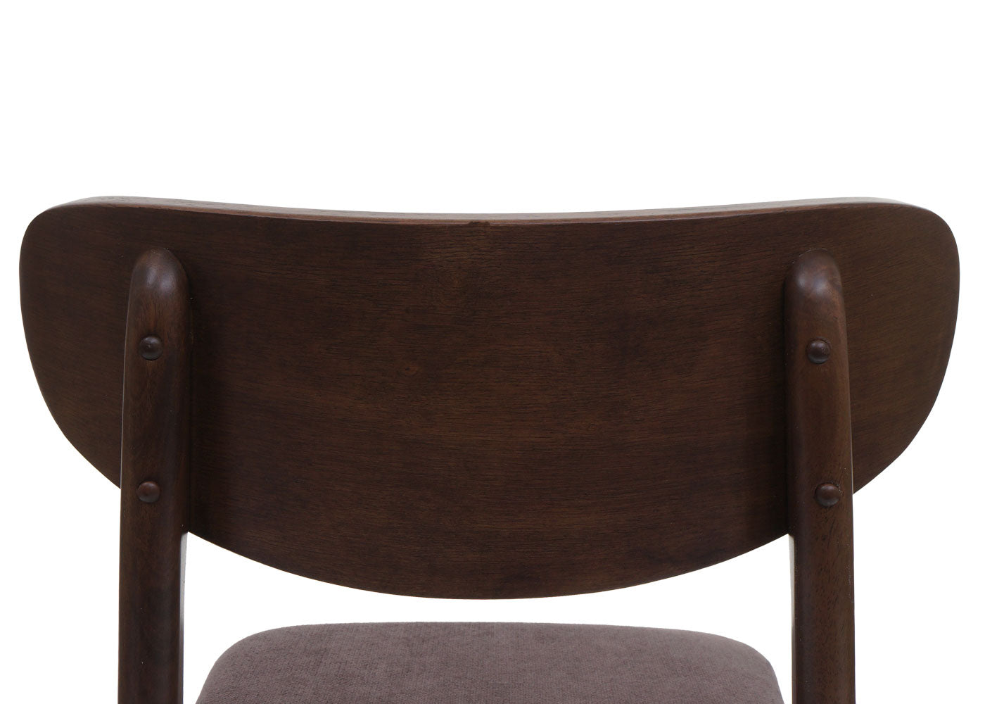 Cosmo Casa - Set van 6 Eetkamerstoelen - Keukenstoel - Gestoffeerd - Massief Hout - Donker Frame - Taupe