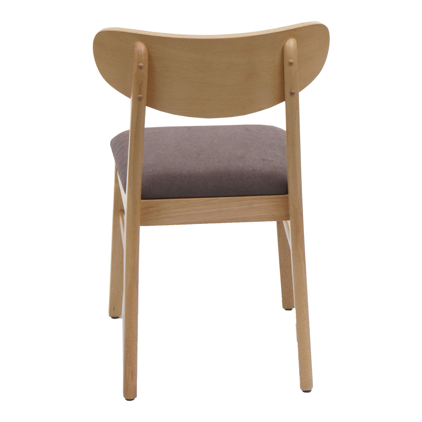 Cosmo Casa - Set van 6 Eetkamerstoelen - Keukenstoel - Gestoffeerd - Massief Hout - Licht Frame - Taupe