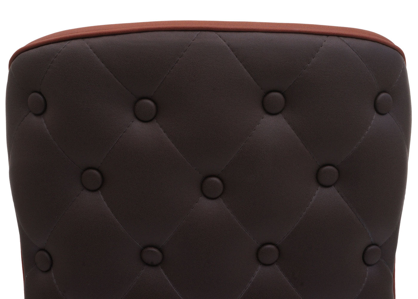 Cosmo Casa - Set van 6 Eetkamerstoelen - Gestoffeerde Stoelen - Keukenstoelen - Fauteuilstoelen - Stoftextiel - Massief Hout - Terracotta Bruin