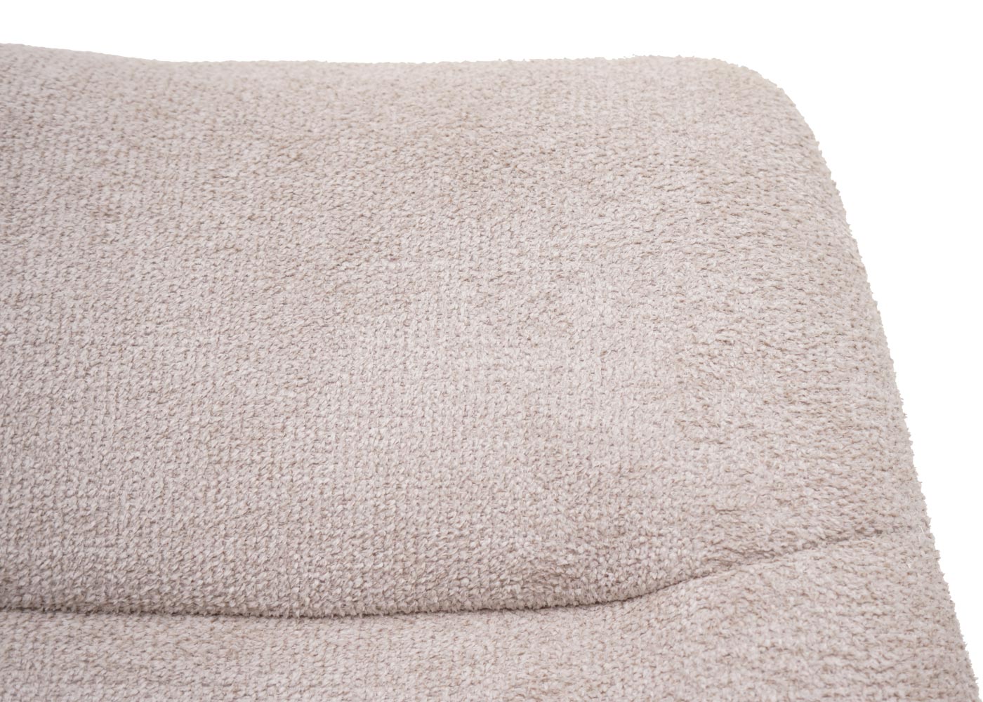 Cosmo Casa - Set van 6 Eetkamerstoelen - Draaibare Keukenfauteuils - Automatische Positionering - Metaal & Stoftextiel - Crème-Beige