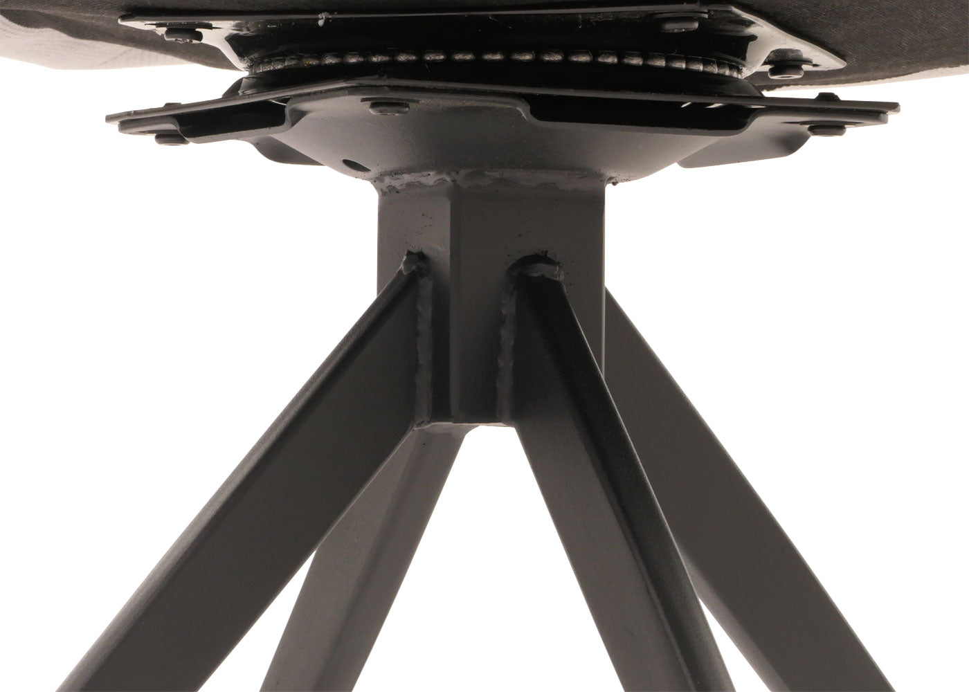 Cosmo Casa - Set van 6 Eetkamerstoelen - Keukenstoel - Fauteuil - Draaibaar Automatische Positie - Metaal - Stof - Geel