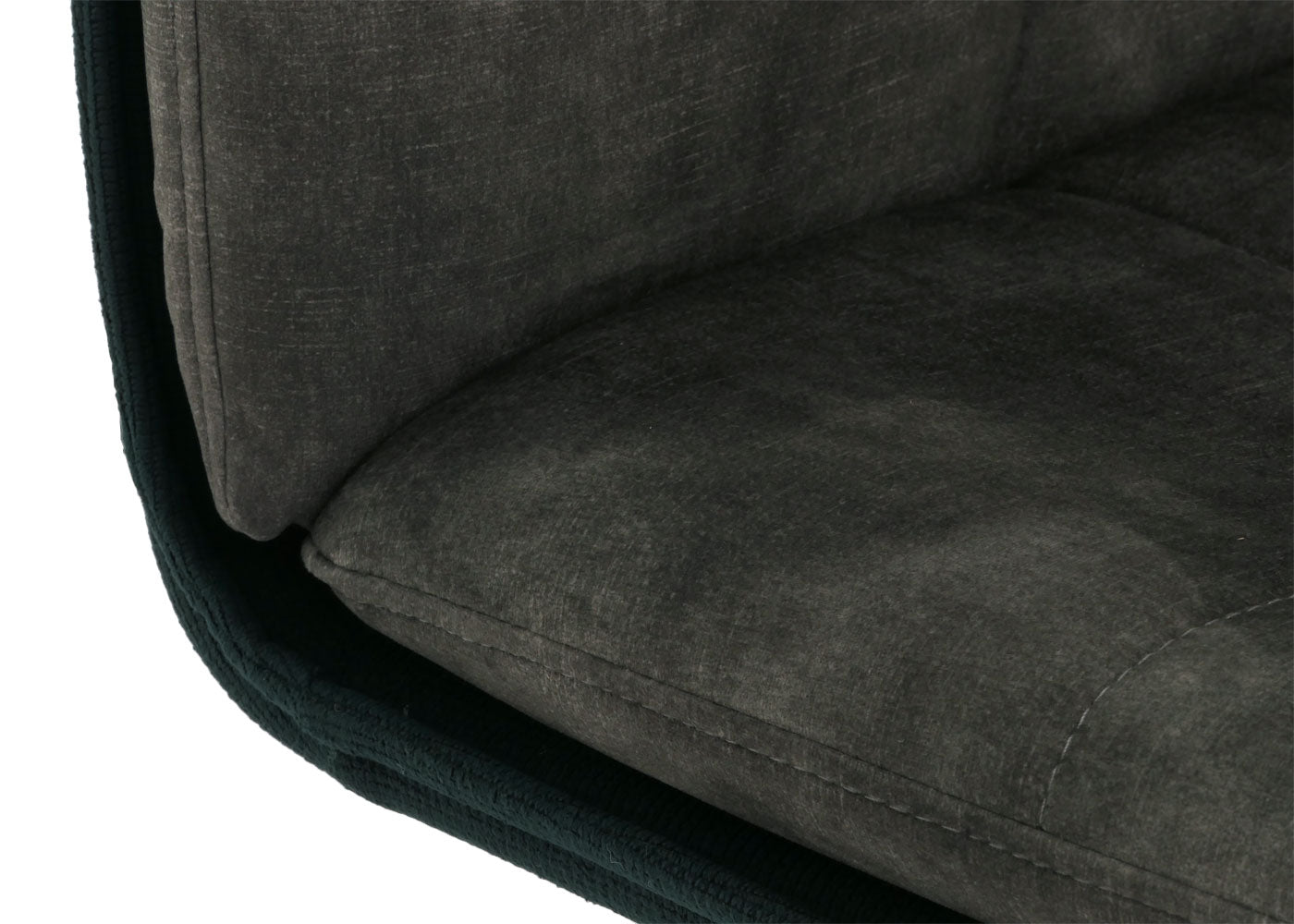 Cosmo Casa - Set van 6 Eetkamerstoelen - Keukenstoelen - Fauteuil - Draaibaar - Automatische Positie - Metaal Textiel - Groen