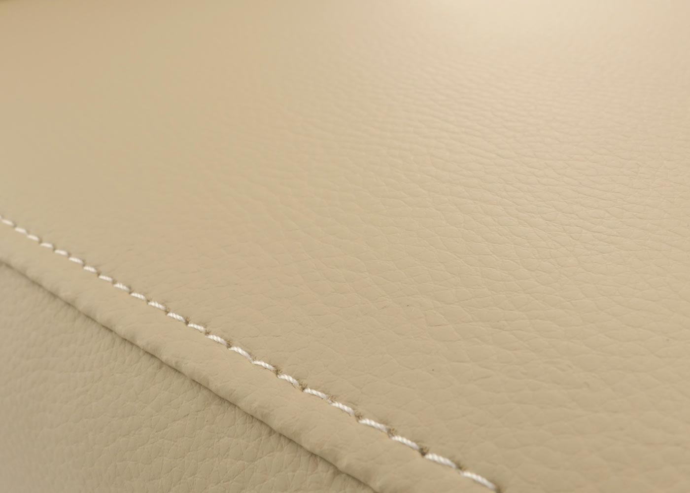 Cosmo Casa - Set van 6 Eetkamerstoelen - Massief Hout - Kunstleer - Crème - Zwarte Poten