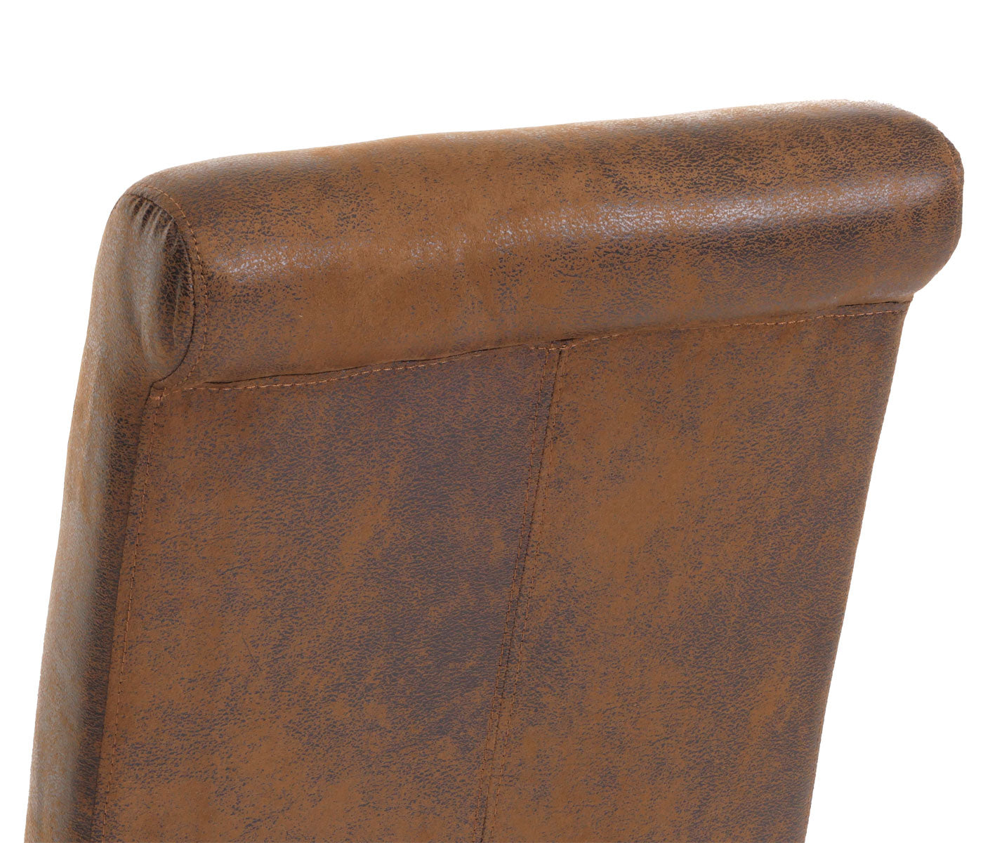 Cosmo Casa - Set van 6 Eetkamerstoelen - Keukenstoel - Fauteuil - Massief Hout - Stoftextiel Suède Look - Zwarte Poten