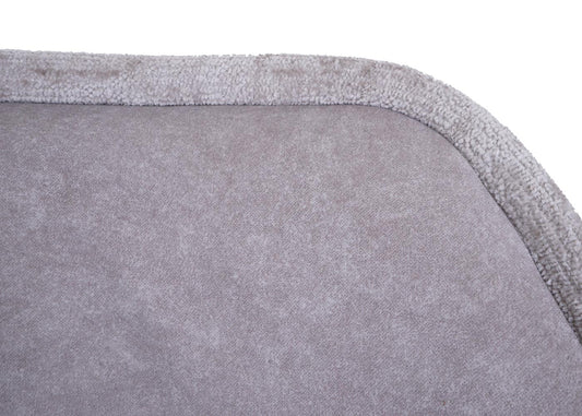 Cosmo Casa - Set van 6 Eetkamerstoelen - Gestoffeerde Keukenstoelen - Draaibaar met Auto-Return - Textiel - Lichtgrijs