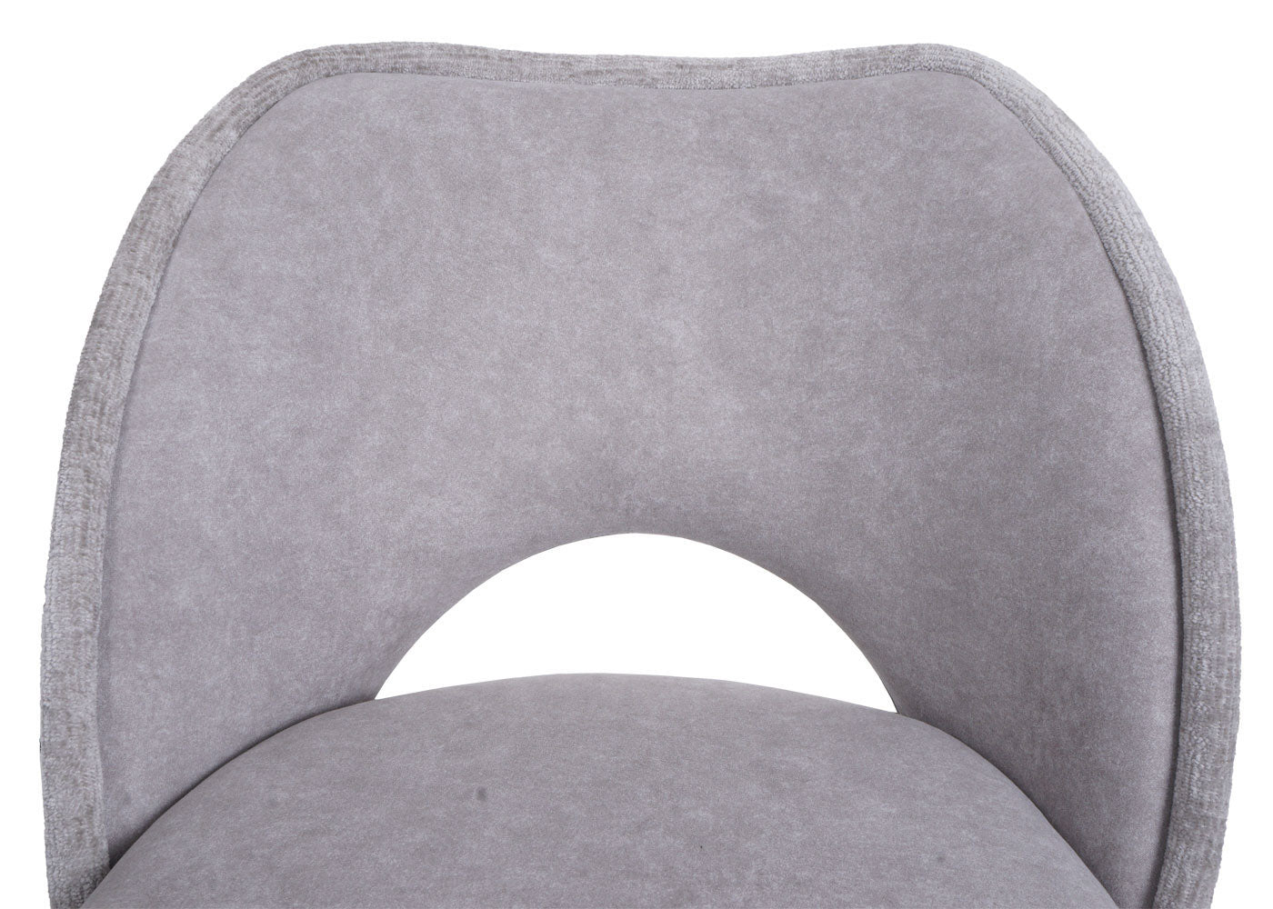 Cosmo Casa - Set van 6 Eetkamerstoelen - Gestoffeerde Keukenstoelen - Draaibaar met Auto-Return - Textiel - Lichtgrijs