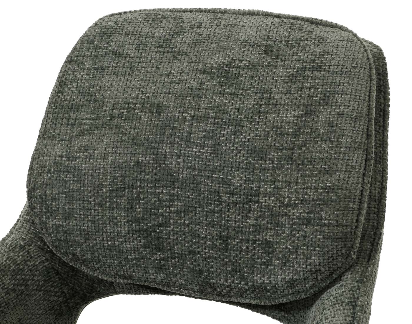 Cosmo Casa - Set van 6 Eetkamerstoelen - Keukenstoel - Draaibaar Auto-Return - Chenille Stof - Groen