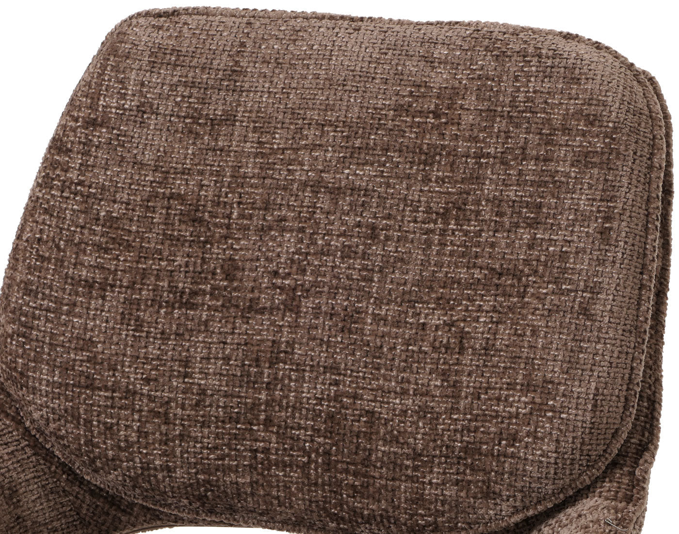 Cosmo Casa - Set van 6 Eetkamerstoelen - Keukenstoel - Draaibaar Auto-Return - Chenille Stof - Bruin