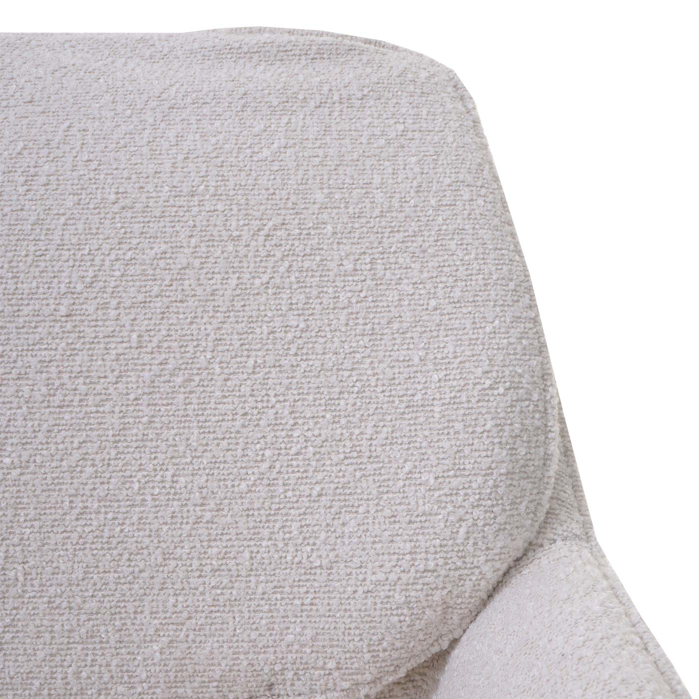 Cosmo Casa - Set van 6 Eetkamerstoelen - Keukenstoel - Draaibaar met Auto-Return - Boucle Stof - Crème