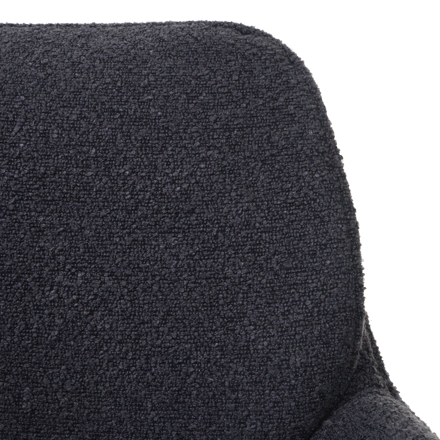 Cosmo Casa - Set van 6 Eetkamerstoelen - Keukenstoel - Draaibaar met Auto-Return - Boucle Stof - Donkergrijs