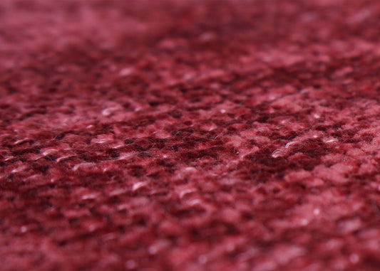 Cosmo Casa - Set van 6 Eetkamerstoelen - Keukenstoel - Draaibaar met Auto-Return - Chenille Stof - Bordeaux