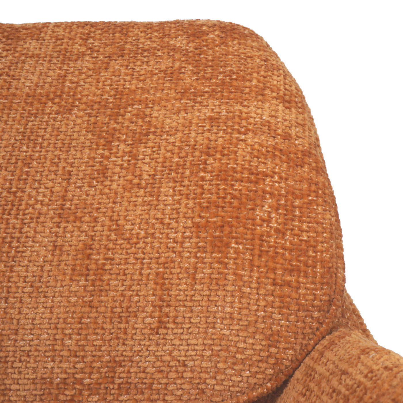 Cosmo Casa - Set van 6 Eetkamerstoelen - Keukenstoel - Draaibaar met Auto-Return - Chenille Stof - Okergeel