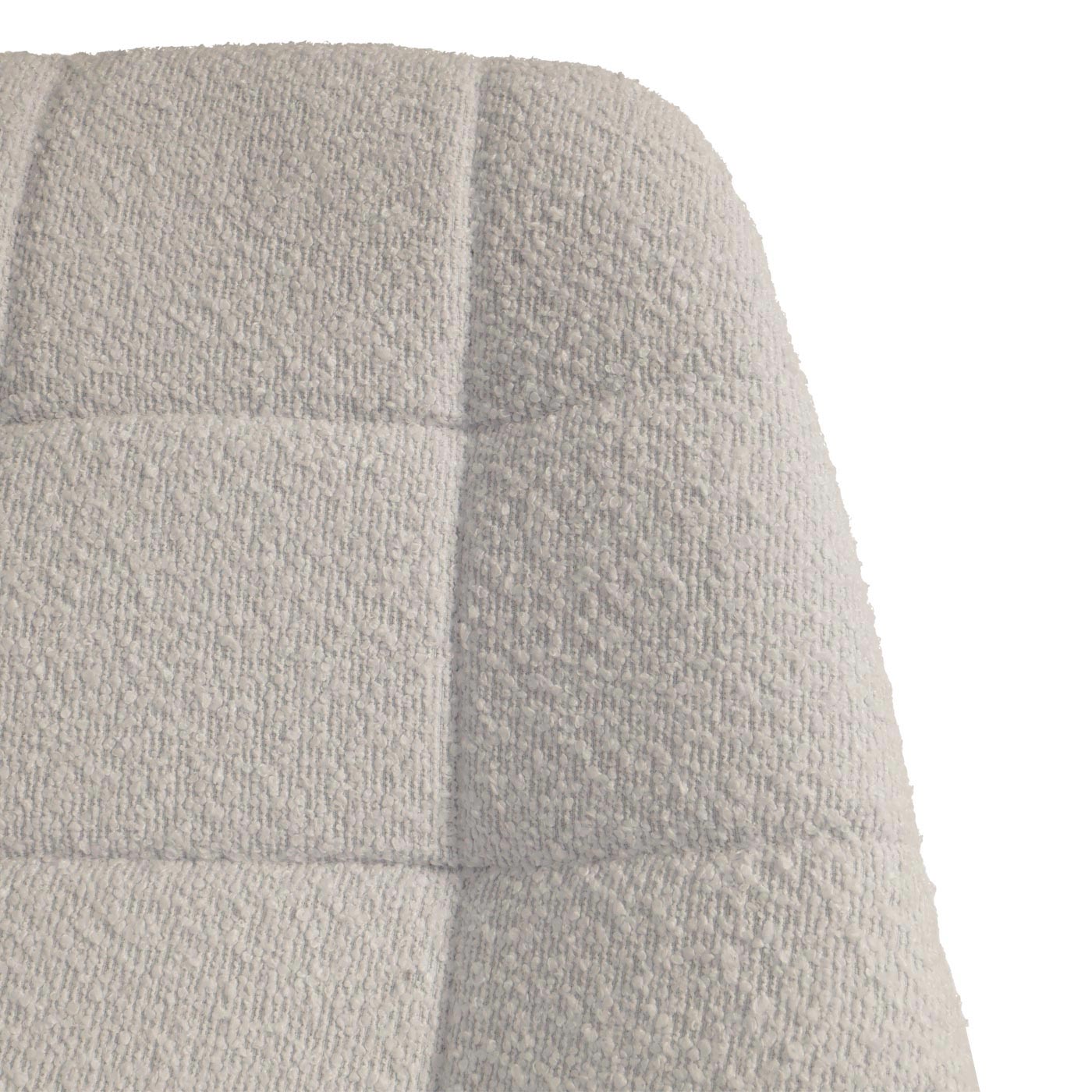 Cosmo Casa - Set van 6 Eetkamerstoelen - Keukenstoelen - Draaistoelen - Staal - Stoftextiel Bouclé - 450gm - FSC - Beige