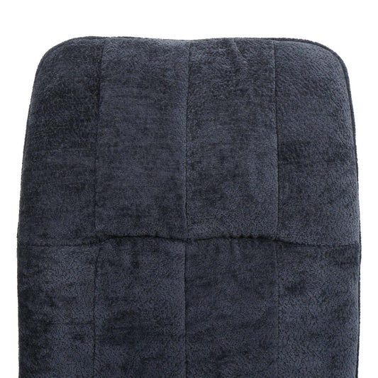 Cosmo Casa - Set van 6 Eetkamerstoelen - Draaibare Keukenstoel met Auto-Return - Chenille Textiel - Donkergrijs