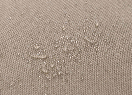 Cosmo Casa - Set van 6 Eetkamerstoelen - Binnenstoelen met Armleuning - Aluminium Frame - Olefin Touwgaas - Crème Kussen - Lichtbruin