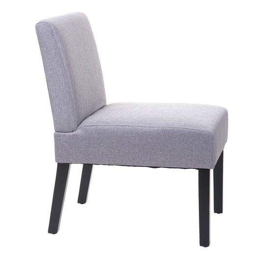 Cosmo Casa - Set van 6 Eetkamerstoelen - Lounge - Textiel - Grijs