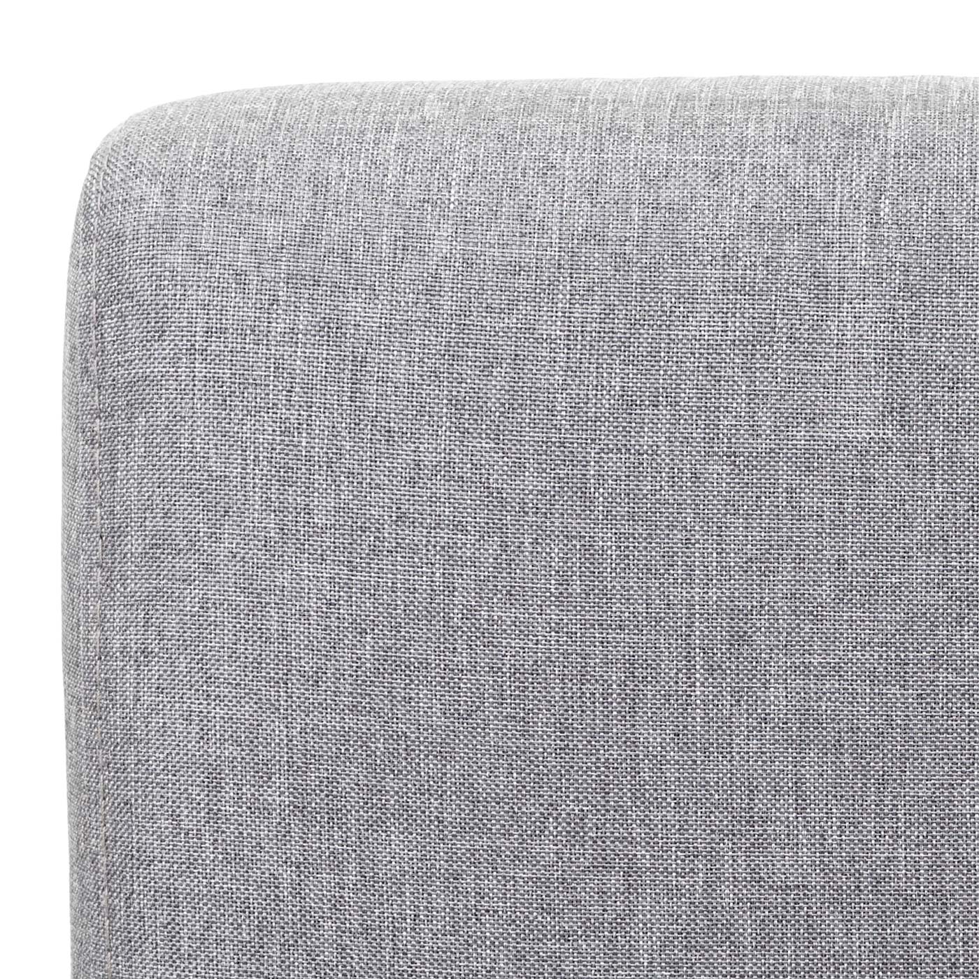 Cosmo Casa - Set van 6 Eetkamerstoelen - Lounge - Textiel - Grijs