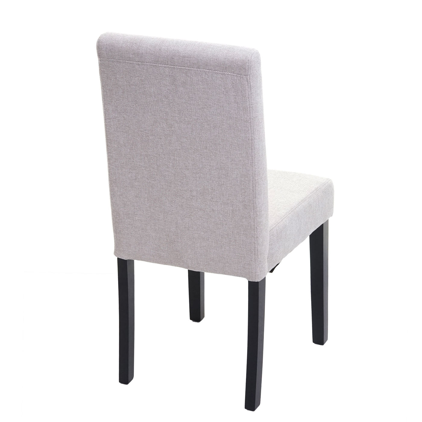 Cosmo Casa - Set van 6 Eetkamerstoelen - Littau - Stof - Crèmebeige - Donkere Poten