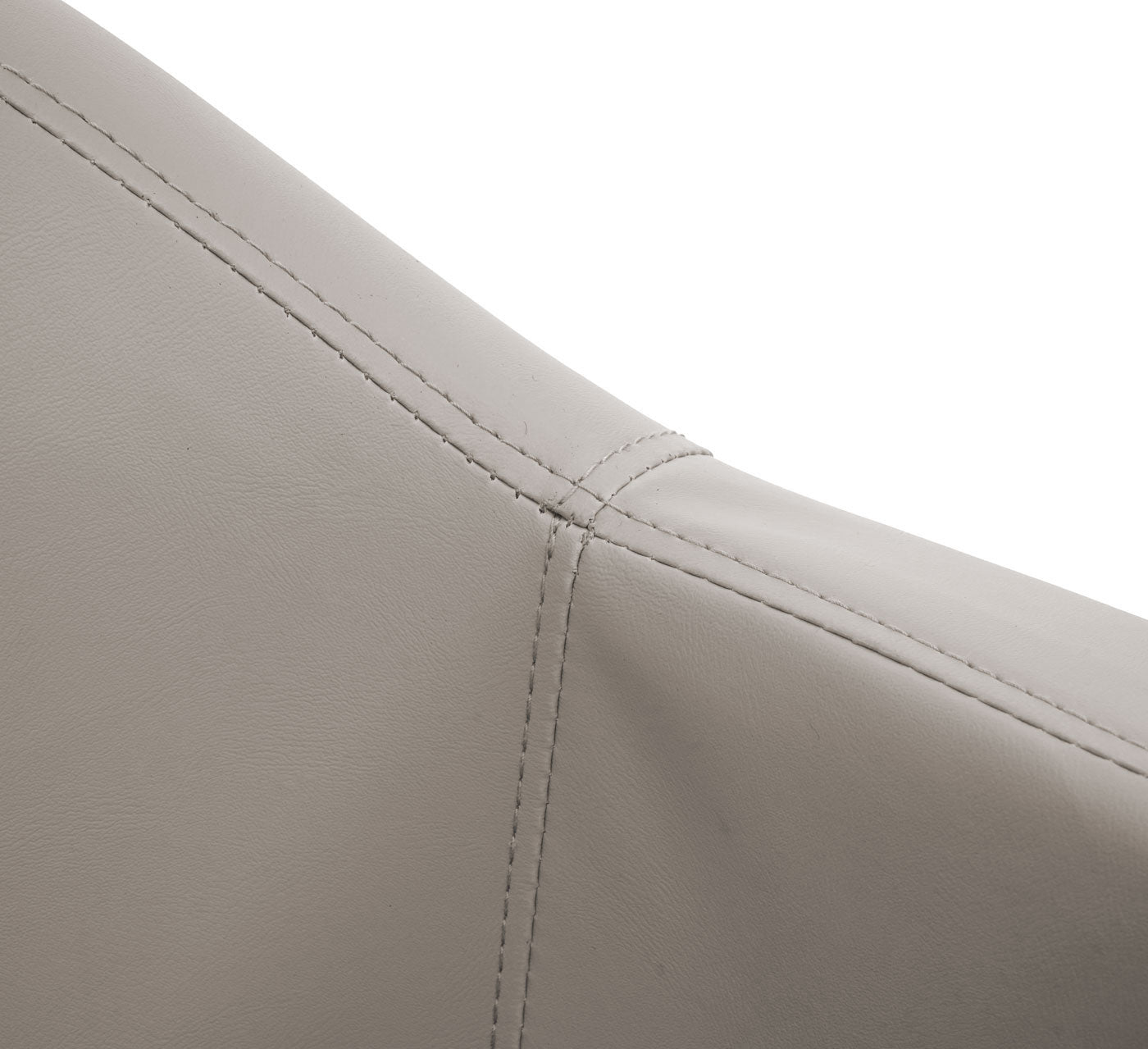 Cosmo Casa - Set van 6 Eetkamerstoelen - Keukenstoel Fauteuil - Kunstleer - Taupegrijs