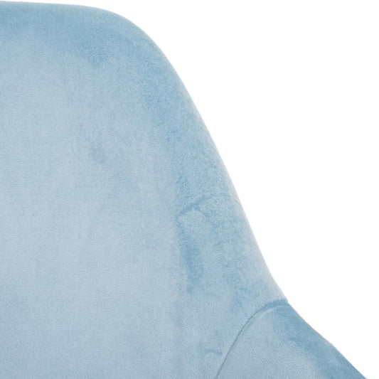 Cosmo Casa - Set van 6 Eetkamerstoelen - Retrodesign Keukenstoel - Mint Fluweel - Gouden Poten