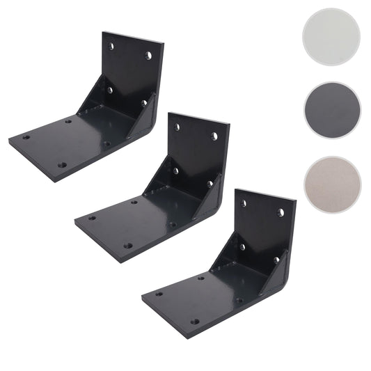 Cosmo Casa - Set van 3 Plafondadapters - Cassettescherm - Plafondmontagebeugeladapter - Antraciet