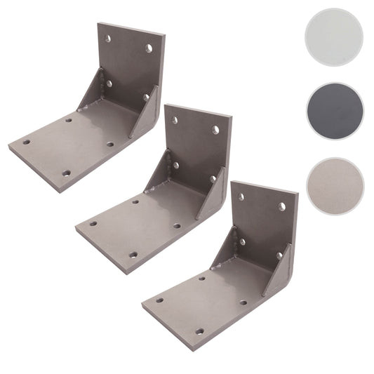 Cosmo Casa - Set van 3 Plafondadapters - Cassettescherm - Plafondmontagebeugeladapter - Grijs