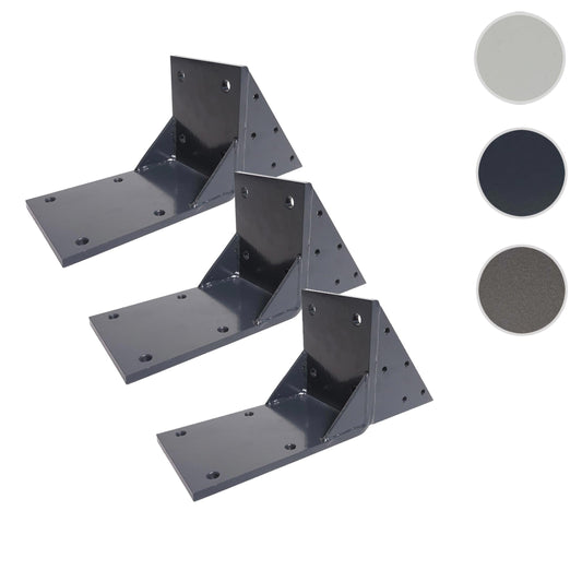 Cosmo Casa - Set van 3 Dakspantadapters - Cassetteluifel - Dakspantbeugeladapter - Antraciet